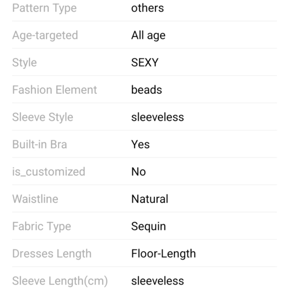 Gold, Floral,V Neck, Round Back, Sleeveless, Beaded, Sequined, Mermaid… - Picture 11 of 16